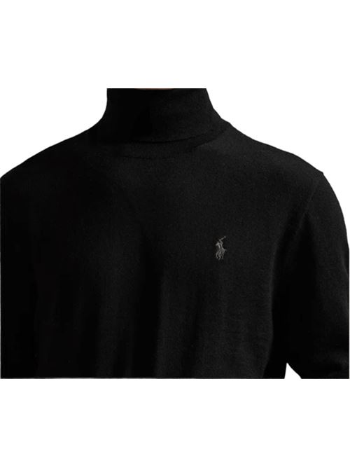Maglia da uomo in lana a collo alto, colore black POLO RALPH LAUREN | 710946145002